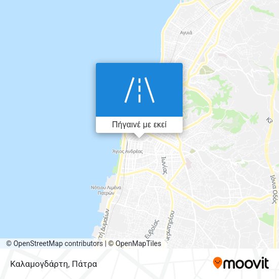 Καλαμογδάρτη χάρτης