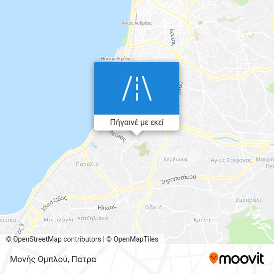 Μονής Ομπλού χάρτης