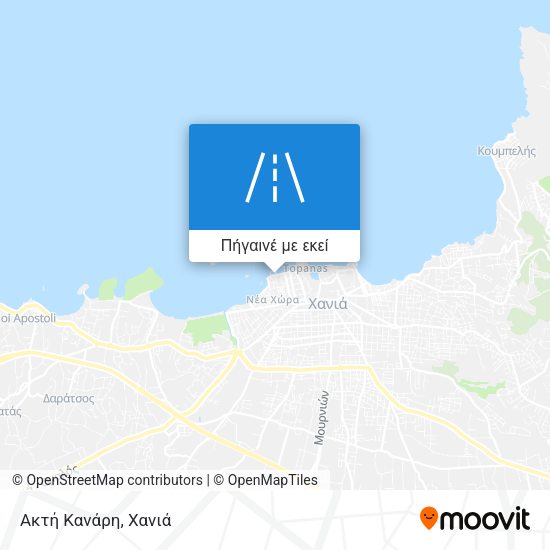 Ακτή Κανάρη χάρτης