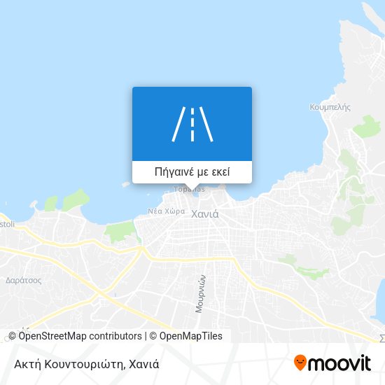 Ακτή Κουντουριώτη χάρτης