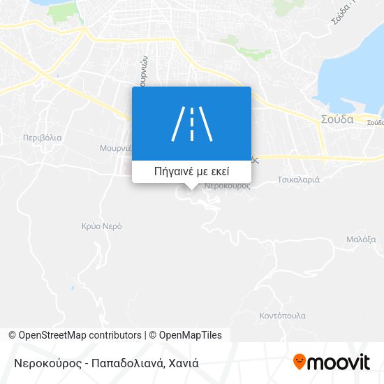 Νεροκούρος - Παπαδολιανά χάρτης