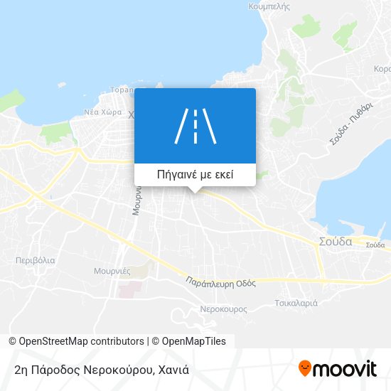 2η Πάροδος Νεροκούρου χάρτης