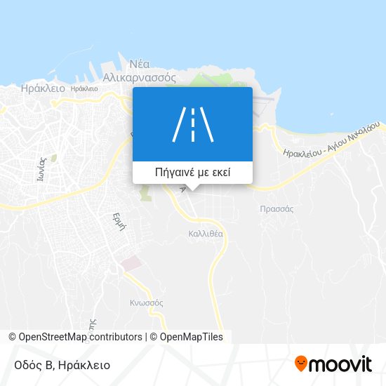 Οδός Β χάρτης