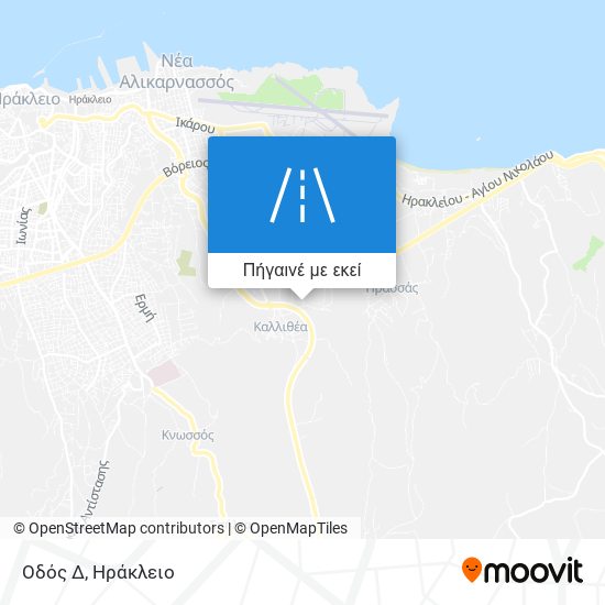 Οδός Δ χάρτης