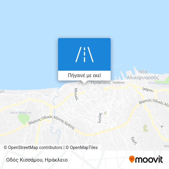 Οδός Κισσάμου χάρτης