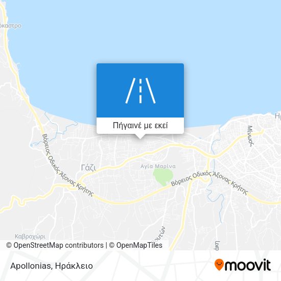 Apollonias χάρτης