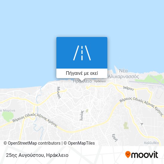 25ης Αυγούστου χάρτης