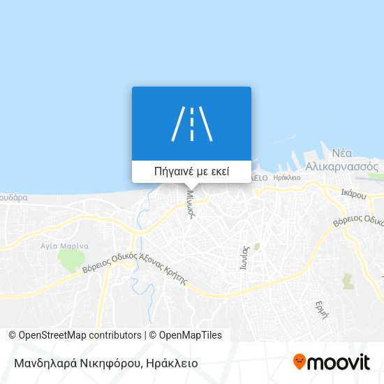Μανδηλαρά Νικηφόρου χάρτης