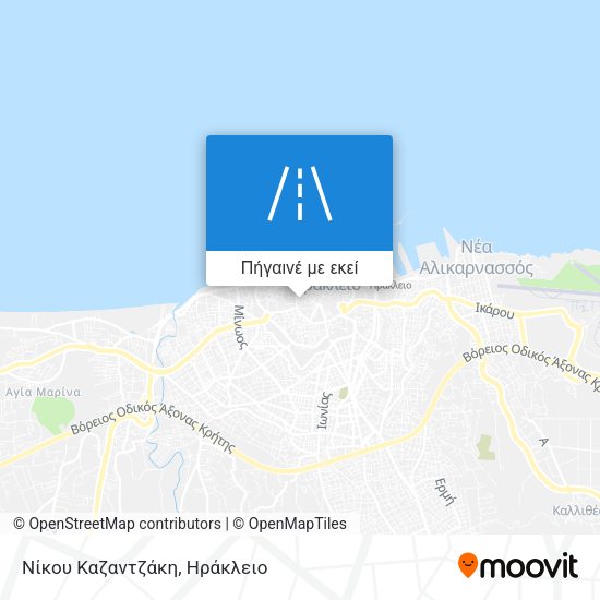 Νίκου Καζαντζάκη χάρτης