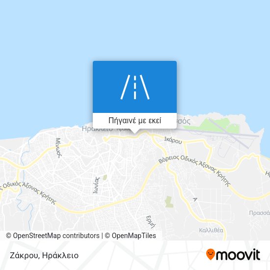Ζάκρου χάρτης