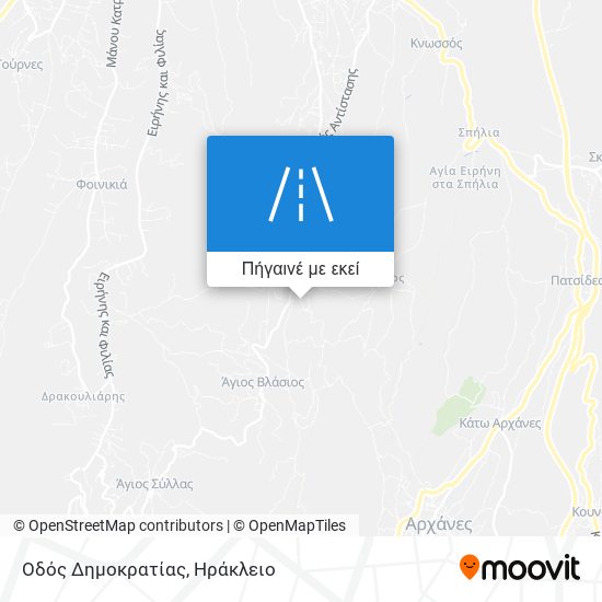 Οδός Δημοκρατίας χάρτης