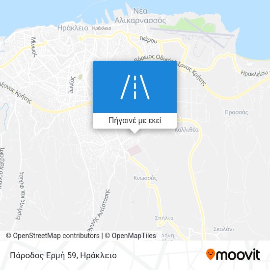 Πάροδος Ερμή 59 χάρτης