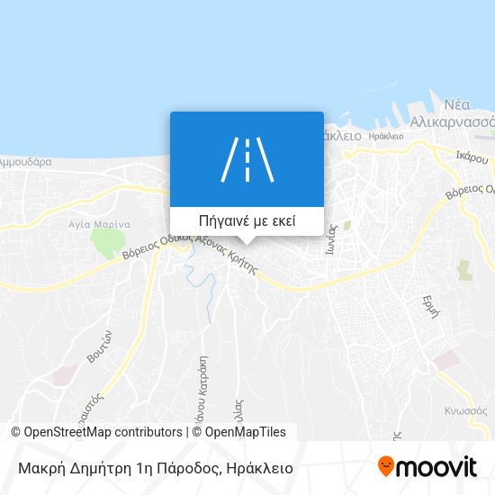 Μακρή Δημήτρη 1η Πάροδος χάρτης