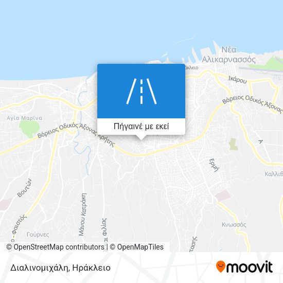 Διαλινομιχάλη χάρτης