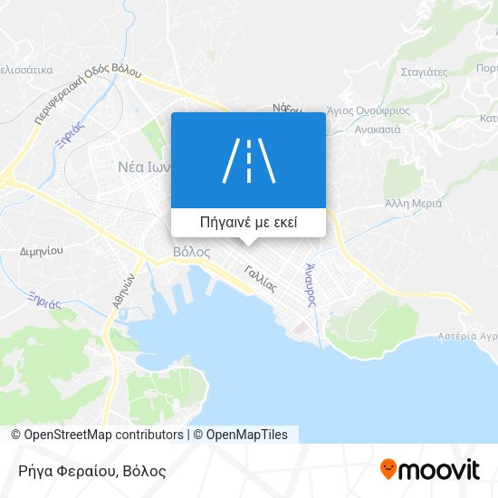 Ρήγα Φεραίου χάρτης