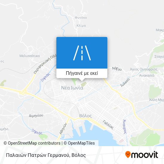 Παλαιών Πατρών Γερμανού χάρτης