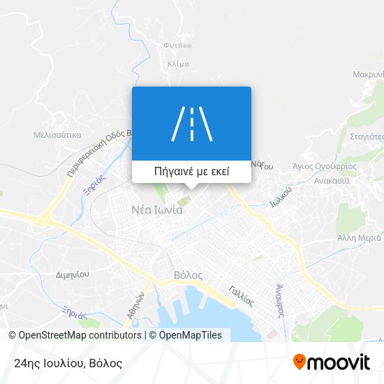 24ης Ιουλίου χάρτης