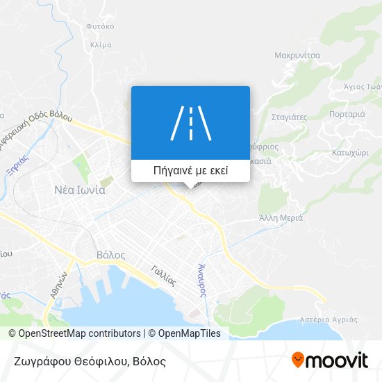 Ζωγράφου Θεόφιλου χάρτης