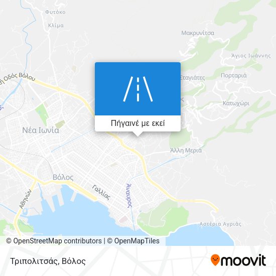 Τριπολιτσάς χάρτης