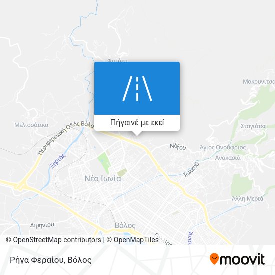 Ρήγα Φεραίου χάρτης