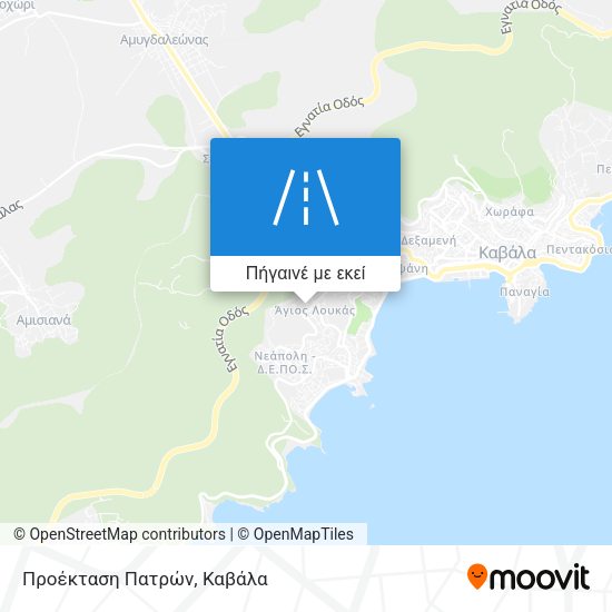 Προέκταση Πατρών χάρτης