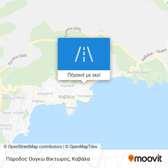 Πάροδος Ουγκώ Βίκτωρος χάρτης