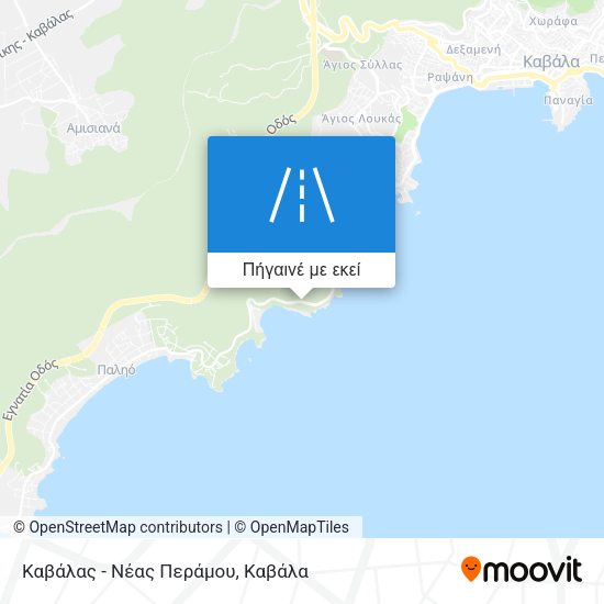 Καβάλας - Νέας Περάμου χάρτης