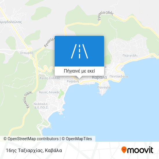 16ης Ταξιαρχίας χάρτης
