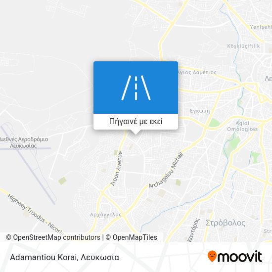 Adamantiou Korai χάρτης