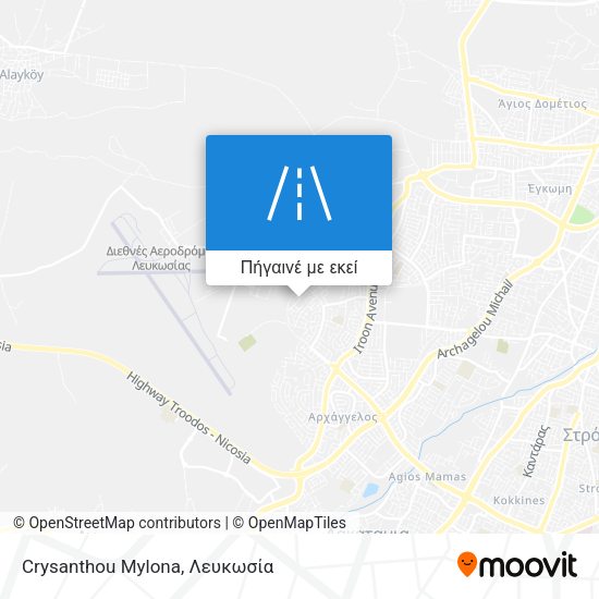Crysanthou Mylona χάρτης