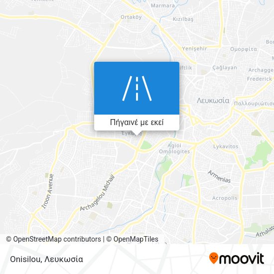 Onisilou χάρτης