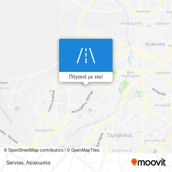 Servias χάρτης