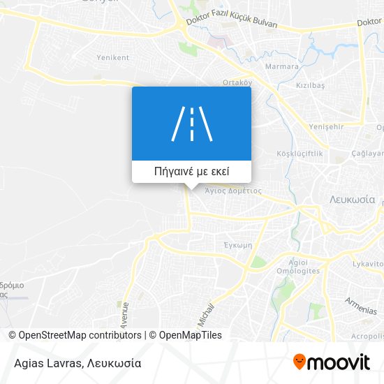 Agias Lavras χάρτης