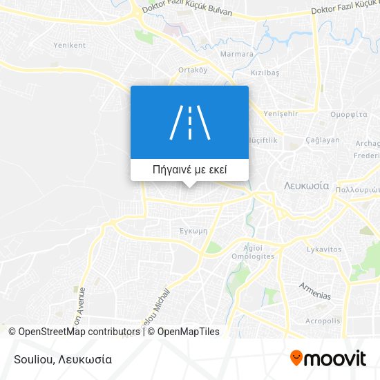 Souliou χάρτης