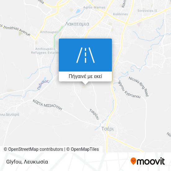 Glyfou χάρτης