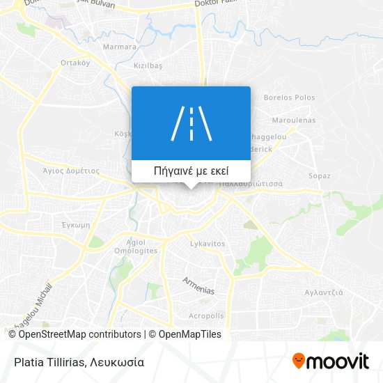 Platia Tillirias χάρτης