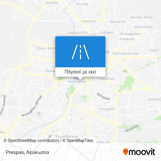 Prespas χάρτης