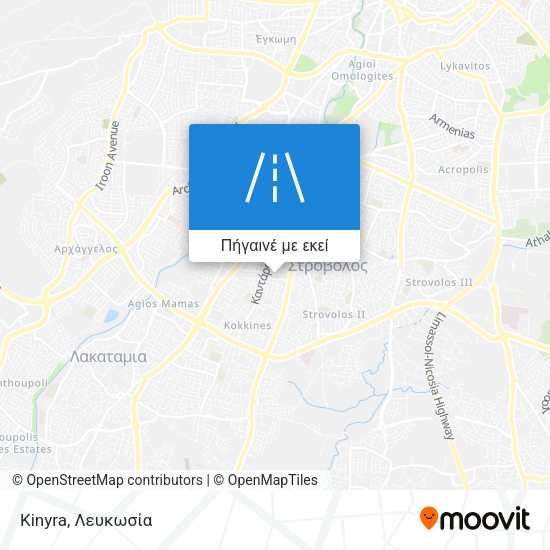 Kinyra χάρτης