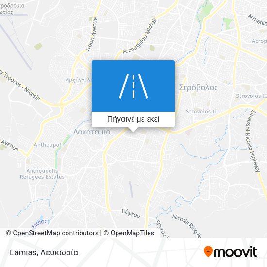 Lamias χάρτης