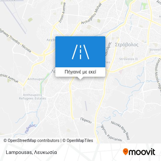 Lampousas χάρτης