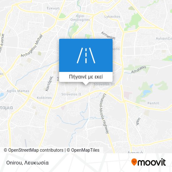 Onirou χάρτης