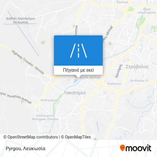Pyrgou χάρτης