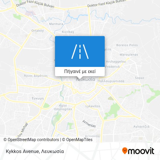 Kykkos Avenue χάρτης