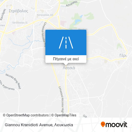 Giannou Kranidioti Avenue χάρτης