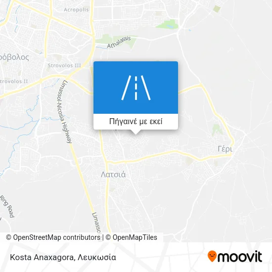 Kosta Anaxagora χάρτης