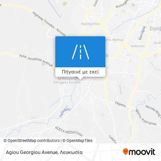 Agiou Georgiou Avenue χάρτης