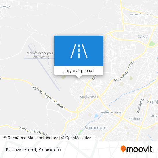 Korinas Street χάρτης