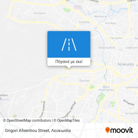 Grigori Afxentiou Street χάρτης