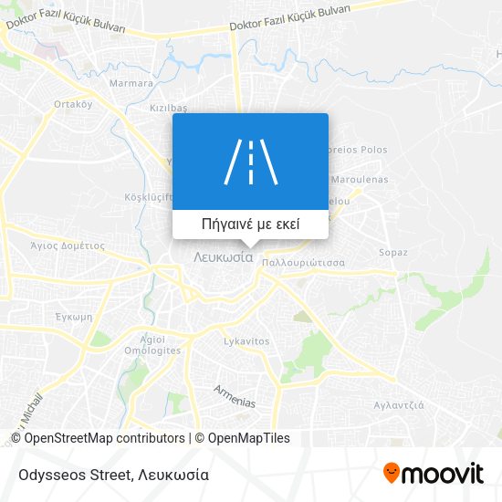 Odysseos Street χάρτης