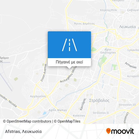 Afstrias χάρτης